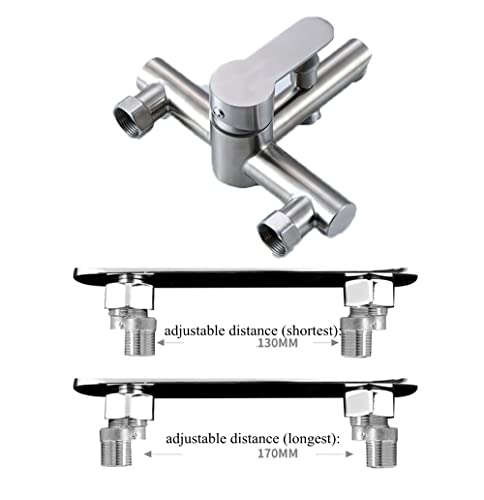Mitigeur mural SUS 304 en acier inoxydable brossé durable - 5