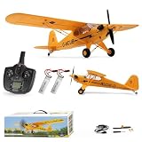 Ssccgym Large Brushless Remote Control Plane XK A160 RC Aircraft Glider J3 6-Axis Gyroscope 5-Channel 3D Stunt Somersault Flight 6 AXIS Gyro 2Batteries for Hobbies Expert 14Y+