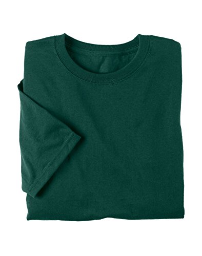 T-shirt coton/poly Hanes 5170抗汗渍耐磨环保纯色短袖