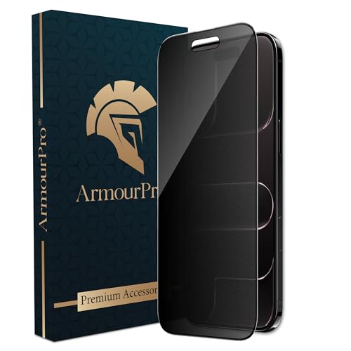 Image of ArmourPro Matte Privacy Tempered Glass for iPhone Air - Anti Spy Anti Glare Screen Protector, 9H Scratch Resistant, Smooth Touch, Full Coverage
