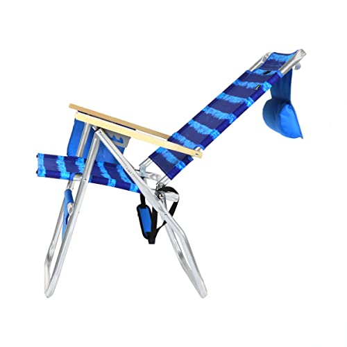 17 Inches High Off Ground 4 Reclining Position Tall Beach Chair For Adults #TOP4