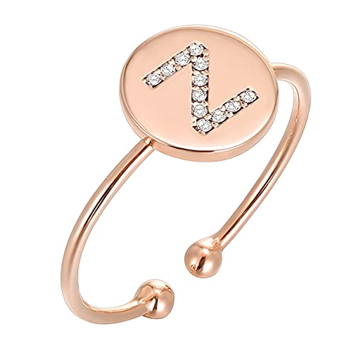 14K Gold Plated Initial Ring