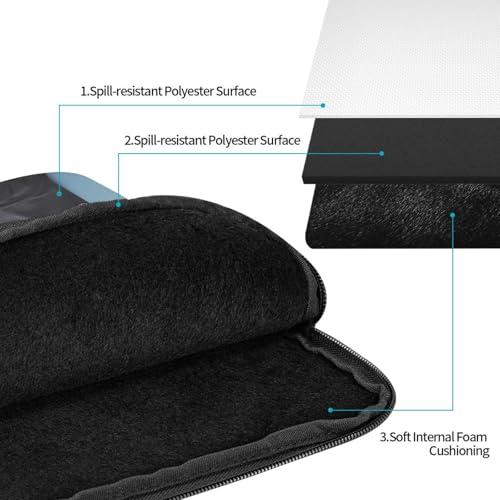 Funda personalizada para laptop de 15 pulgadas negra miniatura 3