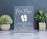 Flip Flop Sign, Minimalist Wedding Dancing Feet Sign, A Little Treat for Your Dancing Feet, Modern Wedding Sign, Wedding Dancing Shoe Sign Table Decoration Sign for Event Party Celebration.