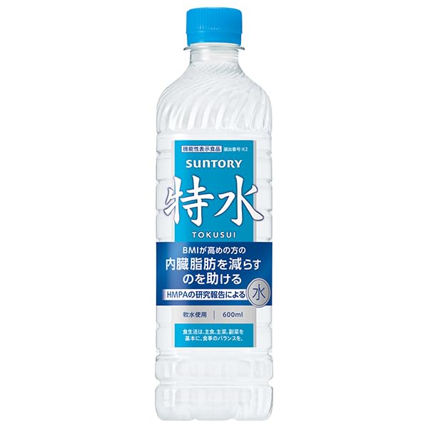 SUNTORY 特水 600ml×24本　1️⃣ Amazon.co.jp: Suntory Special Water, 20.3 fl oz (600 ml) x 24