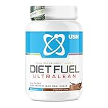 USN Diet Fuel Ultralean Meal Replacement Shake | Chocolate | 1kg with 18 Servings | High Protein, Low Calorie Shake | Calorie-Controlled Diet Support for Weight Loss | 24 Vitamins & Minerals