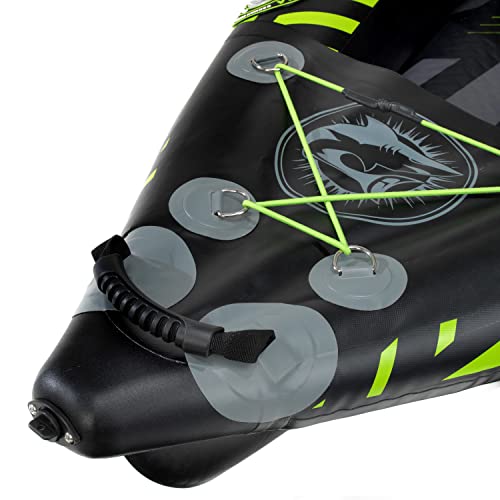 Foto von ExtaSea Race 385 2er Kajak aufblasbar Drop-Stitch Schlauchboot Kajak Lime