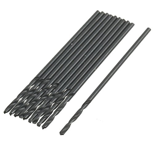 Utoolmart High Speed Steel Twist Drill Bit 5.8mm Bit Diameter Straight Shank Black Drilling Hole Sharp Flute for Electric Drills 10pcs