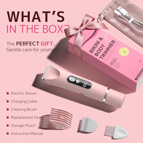 Bikini Trimmer for Women,Smooth Electric Razor for Sensitive Skin - image 7