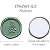UNIQOOO Self-Adhesive Wax Seal Stickers - 60 Pieces, 3 Designs (Magnolia, Eucalyptus, Olive)
