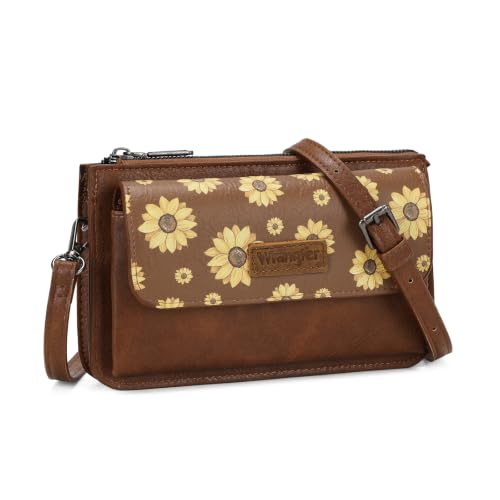 Image of Wrangler Crossbody Wallet for Women RFID Clutch Phone Purse with Credit Card Slots