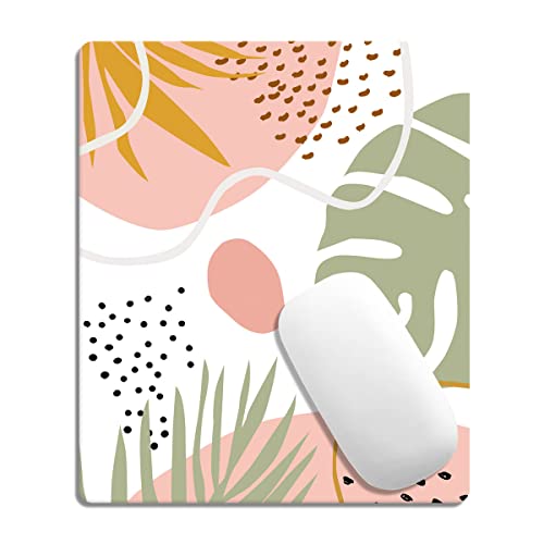 Mouse Pad,Abstract Plants Customized Mouse Pad, Mouse Mat Square Waterproof Mouse Pad Non-Slip Rubber Base Mousepads For Office Laptop, 9.5"X7.9"X0.12" Inch #TOP13