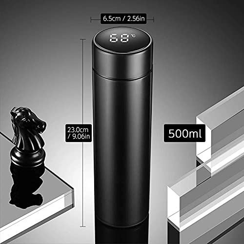 TMG Travel Mug,Termo Taza 500ML,Taza de Viaje,Térmica de Doble Pared,Frasco de Vacío de Acero Inoxidable,Pantalla LED… - Imagen 6