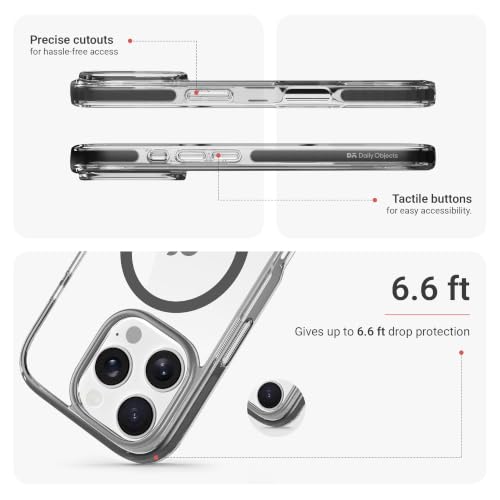Image of DailyObjects Stride 3.0 Clear MagSafe Phone Case Cover for iPhone 16 Pro Max