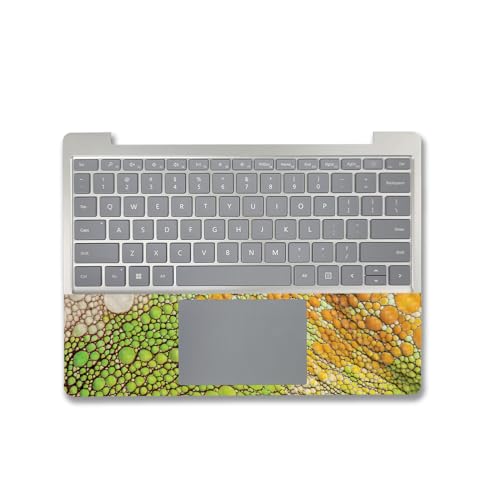 Image of MightySkins Carbon Fiber Skin Compatible with Microsoft Surface Laptop Go 3 (2023) Full Wrap Kit - Iguana Skin | Protective, Durable Textured Carbon Fiber Finish | Made in The USA