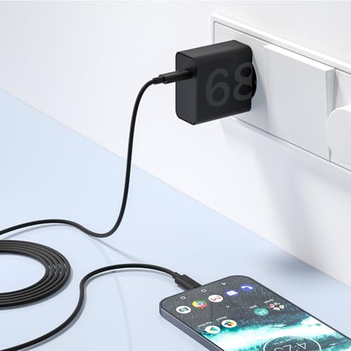 68W USB C Chargeur Câble pour Motorola Edge 70, 60 Neo, 60 Pro, 50 Ultra, 50 Pro, 40 Neo, 40 Pro, 30 Pro, Moto g06 Power, g86, g85, razr 60 50 Ultra, Adaptateur Chargeur Secteur USB C – vue 6
