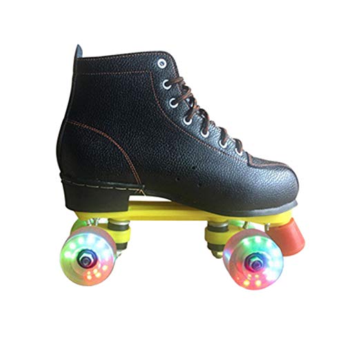 Longxs Roller Skates ice Rink Professional Cool LED Flashing Roller Skates Double Row