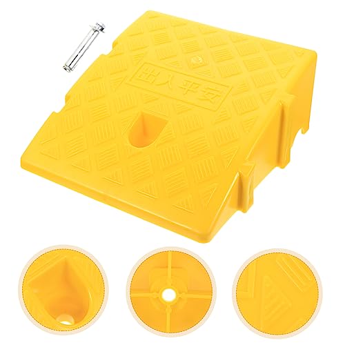 minkissy Tapete de rampa triangular de pendiente 1 pieza rampa de plástico para uso exterior para autos y motocicletas adecuado para entradas y puertas miniatura 7
