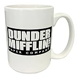Dunder Mifflin (The Office) World's Best Boss TV Television Show Ceramic Gift Coffee (Tea, Cocoa) 15 Oz Mug, By CulturenikOfficially Licensed from NBC/Universal TV. 15 Ounce