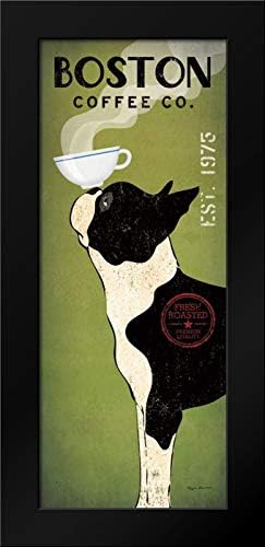 Boston Terrier Coffee Co Framed Art Print by Fowler, Ryan