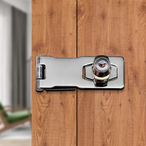 Tranca Porta Fechadura Armário Trava Com Chave Casa Janela