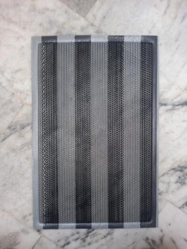 Image of Double Colour Anti Skid & Multipurpose /Bathroom Mat /Shower Mat /Carpet /Rugs /Rainmat /Swimming Pool Mat|Waterproof Doormat for Indoor /Outdoor Home Office Entrance| (Black-Grey, 16 inchx40 inch)