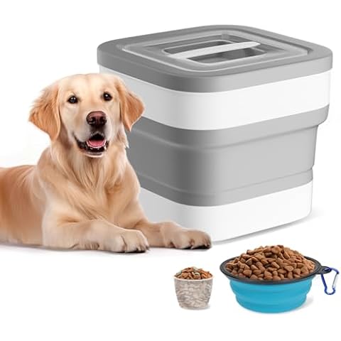 BETOPET Collapsible Dog Food Storage Container Cover