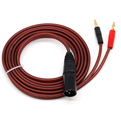 Cable de altavoz XLR a banana para eliminar ruidos en equipos de música 7