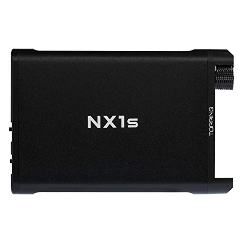 Topping NX1S Portable Earphone Amplifier Portable Amps with 40 Hours Continuous Play Time for Phones, MP3s, Digital Players and Computers - Black