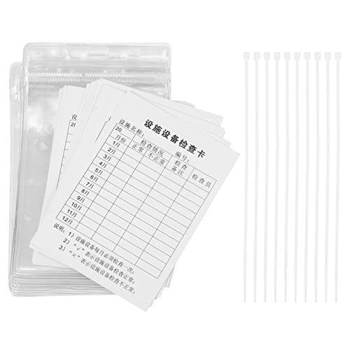 HOLIDYOYO 20 Pack Equipment Inspection Record Labels Tamper Proof Qc Labels Industrial Safety Inspection Tags