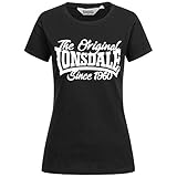 lonsdale london bedeutung Frauen T-Shirt Lonsdale Damen Birdgemere T Shirt, Schwarz, L EU