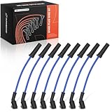 A-Premium 8 PCS Spark Plug Wires Compatible with Chevy Silverado, Camaro, Colorado, Corvette, Avalanche, Caprice & GMC Sierra, Canyon, Savana, Envoy & Buick LaCrosse, Allure & Cadillac Escalade, CTS