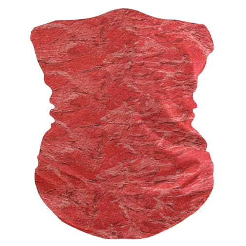 Vintage Solid Color Grain Red Four season Dust and Dirt proof neck gaiter women Stretchy cloth face mask for women for Snowboarding Hunting Kayaking