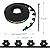 Mars Villa No Dig Landscape Edging 40FT with 40 Spikes, 2 Inch Tall Garden Edging Lawn Border, Landscape Edging for Garden, Flower Beds and Lawn (Black)