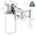 MOUNT-IT! Motorized Fireplace TV Wall Mount | Remote Control Electric Pull Down Mantel Mounting Bracket, Up to 77 Lbs Weight Capacity, Height Adjustable, Swivel, VESA 600x400 Compatible, White