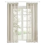 Material: :Vsillos de poliester 100%.Ventilar la habitación y proteger sus ojos la cortinas habitacion podria impedir la luz alumbrar directamente a sus muebles protegiendo la privacidad de sus familias y su habitación. La cortina visillo ayudan al flujo de aire y deja la casa siempre transpirable y fresco.Tambien sirve como cortina cocina,cortina dormitorio etc.