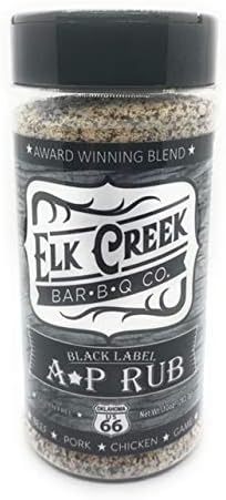 Black Label A-P BBQ Dry Rub and Seasoning All Purpose For Steak Brisket Chicken Pork Ribs Burgers 10 oz Shaker