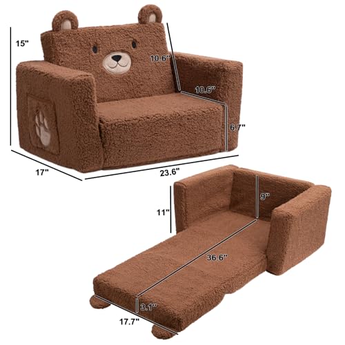 Save on ALIMORDEN 2-in-1 Foldable Toddler Couch & Chair