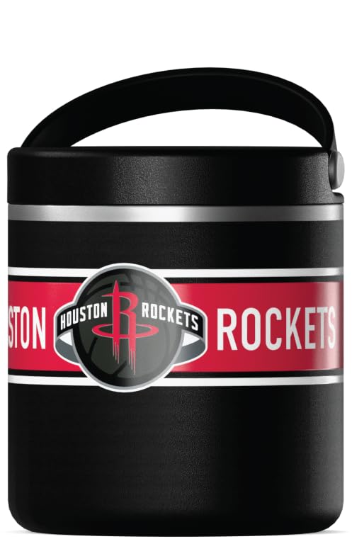 Hydrapeak x NBA Officially Licensed Houston Rockets 25oz Stainless Steel Vacuum Insulated Thermos Food Jar with Handle, Wide Mouth Leak-Proof Soup Thermos for Adults, 10 Hours Hot and 16 Hours Cold