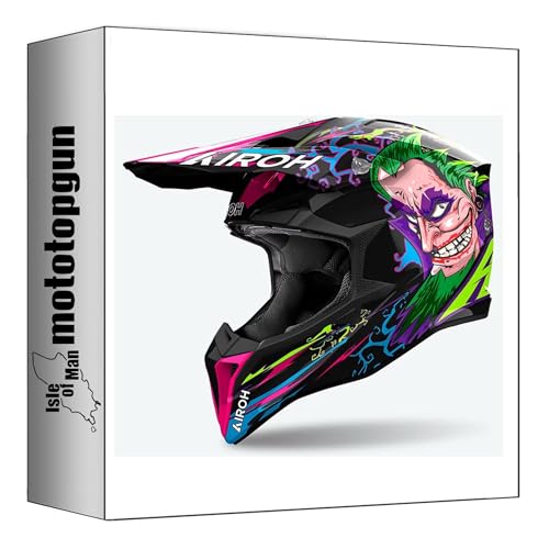 Casque Off-Road Airoh Wraaap Music Gloss Taille XXS pour Moto et Cross