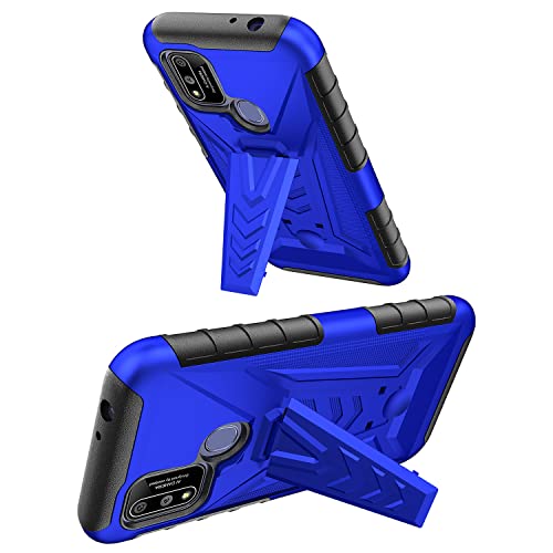 Compatible For Coolpad Suva Case With Holster Belt Clip Heavy Duty Shockproof Protective Phone Cover With Kickstand [Blue] #TOP3