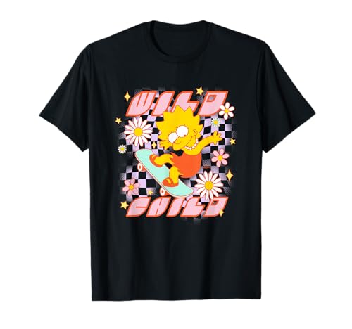The Simpsons Lisa Riding Skateboard Wild Child T-Shirt