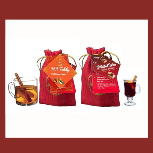 Image of Ahoy! Mulled Wine & Whiskey Toddy Premix Combo | European Blend | Hot Toddy & Mulled Wine Mulling Spice Blend | Home Made Mulled Wine & Toddy Premix | Combo pack