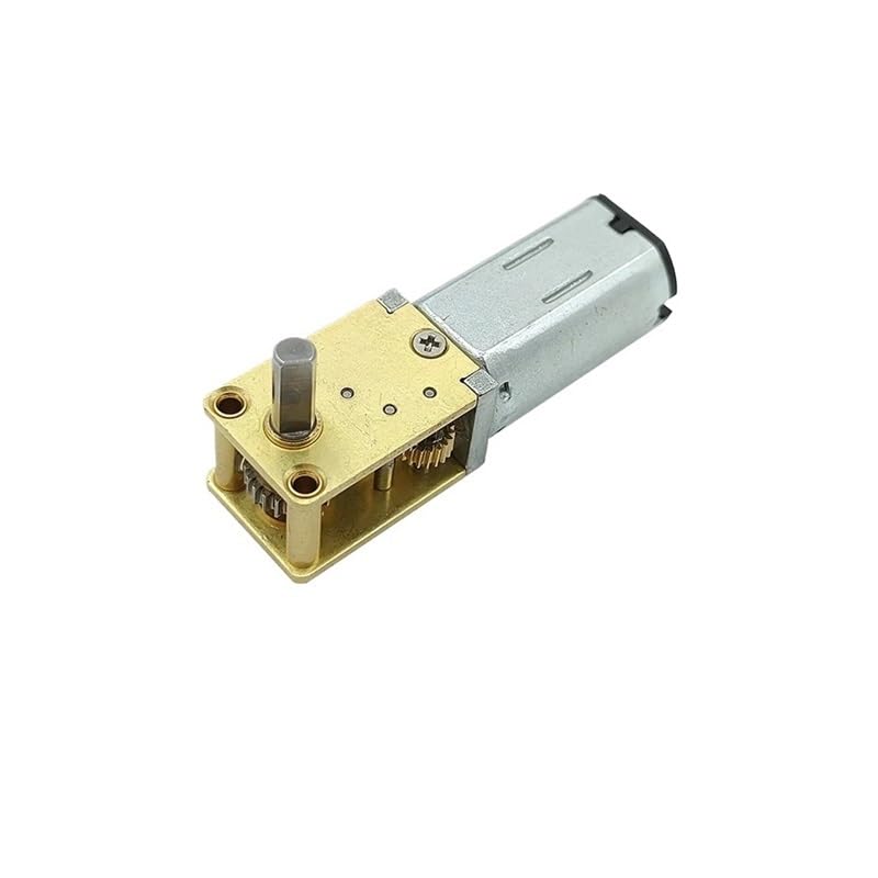 N30 Full Metal Gearbox Gear Electronic Starter DC 3V-12V 135RPM-580RPM Slow Speed Large Torque Reduction Electronic Starter Right Angle D-Shaft Robot