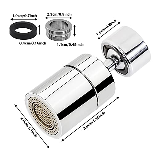 Faucet Sprayer Attachment Kitchen Faucet Aerator Adapter Water Spray Tap Head Replacement Faucet Aerator Tool Kitchen Sink Aerator Splash Filter Faucet Parts 360°Swivel Aerator Water Bubbler Nozzle #TOP1