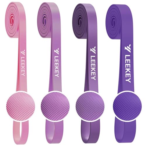 LEEKEY Resistance Bands Set for Pull-Up Assistance & Full-Body Training, Multi-Level Exercise Bands with Bag for Home Workouts, Physical Therapy, Strength Training (Men/Women)