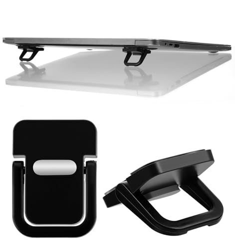 2 piezas elevadores de teclado negro para escritorio
