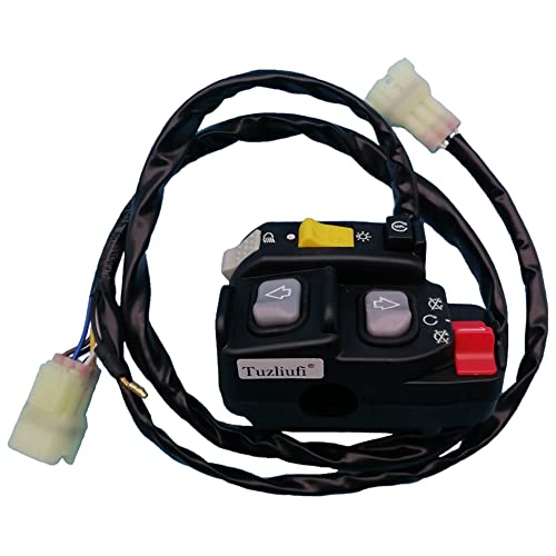 Tuzliufi Interruptor eléctrico de arranque para faro delantero izquierdo compatible con Honda FourTrax Foreman 450 ES TRX450 TRX450ES RX450FE ES FE A ATV 35020-HN0-A11 1998 1999 2000 2001-2004 Z882