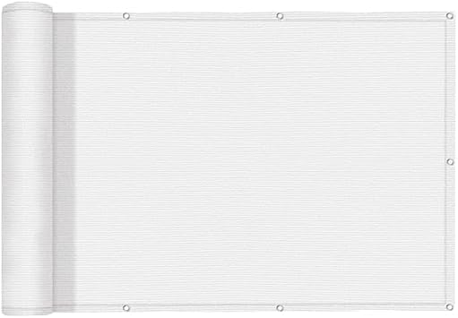 SUNNY GUARD 3 x 10 Balcony Privacy Screen, HDPE Patio Railing Cover Fence | 90% Privacy Block & 95% UV Protection Blocks views, sunlight, dust and wind. Flexible customization options available.