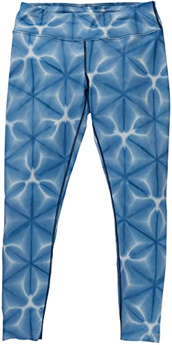 Burton Calça feminina de peso médio, azul Dailola Shibori, PPP